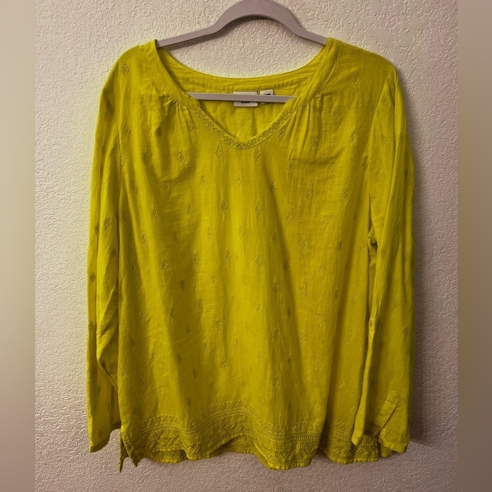 Cato yellow blouse size 18/20 W